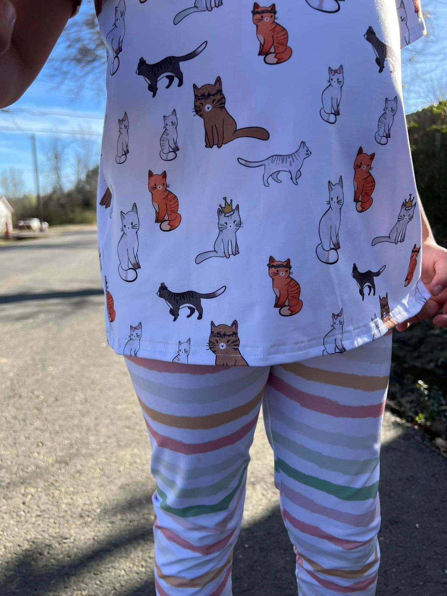 cat jammie’s (3m-12, adult small)