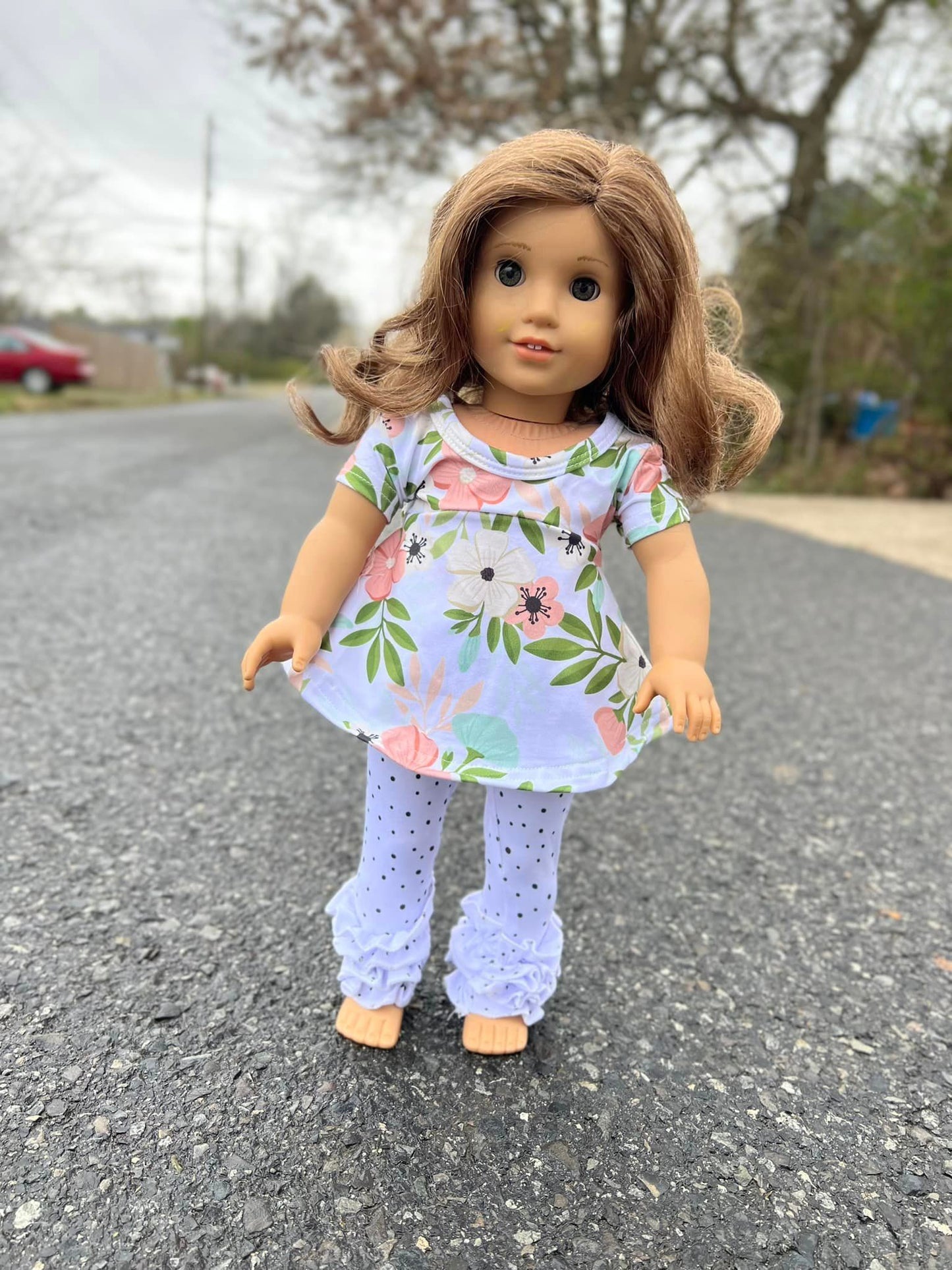 DOLL floral allie and polka dot icings