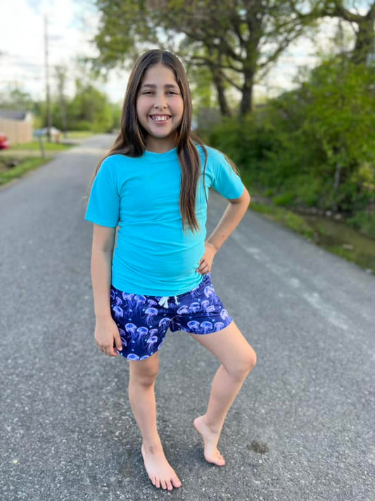 neon jellyfish steele shorts