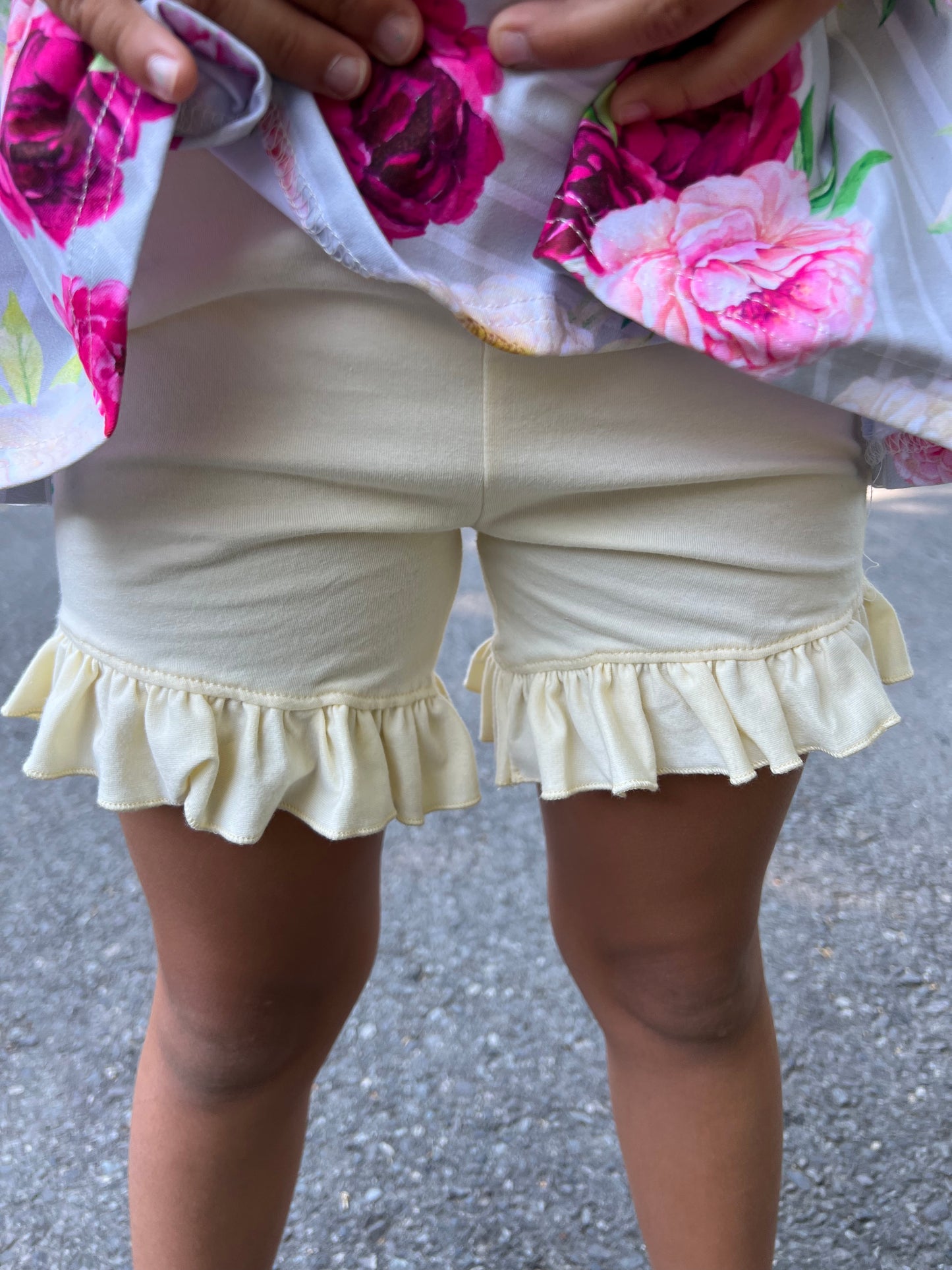 cream shorties